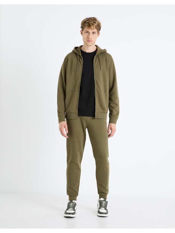 Celio Khaki pánska mikina Celio Fethree