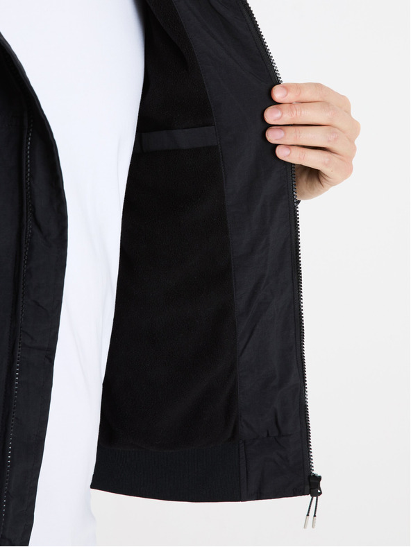 Celio Čierna pánska bunda Celio Fuhoodie2