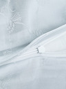 JOOP! 2x 70x90/200x200 Svetlosivá saténová vzorovaná posteľná bielizeň na dvojlôžko JOOP! Chrpa