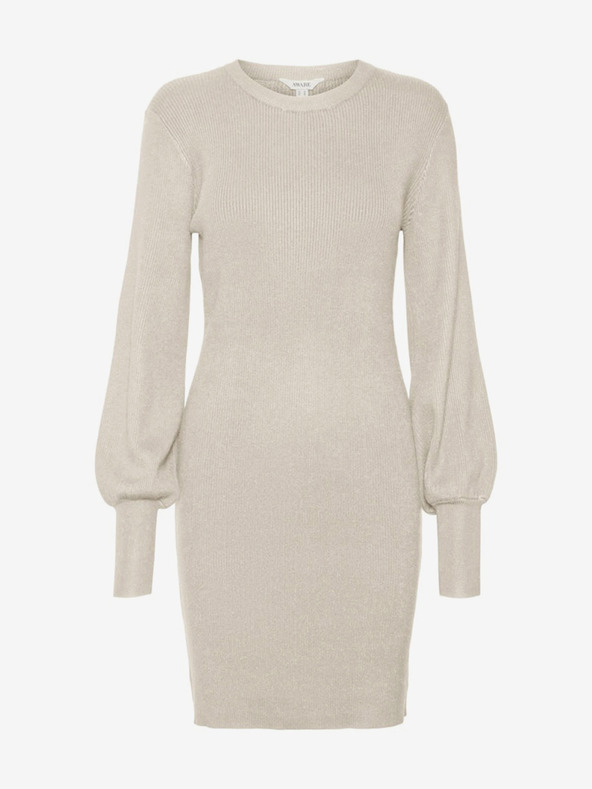 AWARE by VERO MODA Béžové dámske svetrové šaty AWARE by VERO MODA Haya