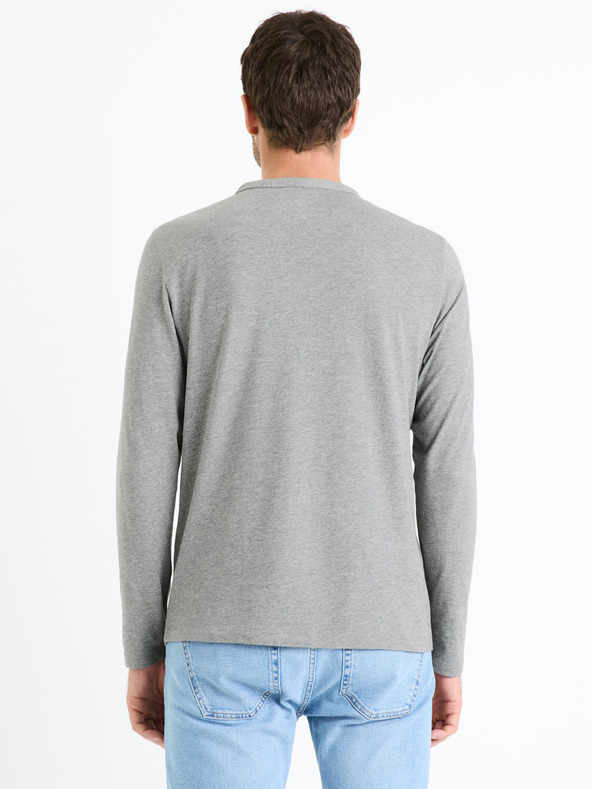 Celio Šedé pánske tričko Celio Fegetiml