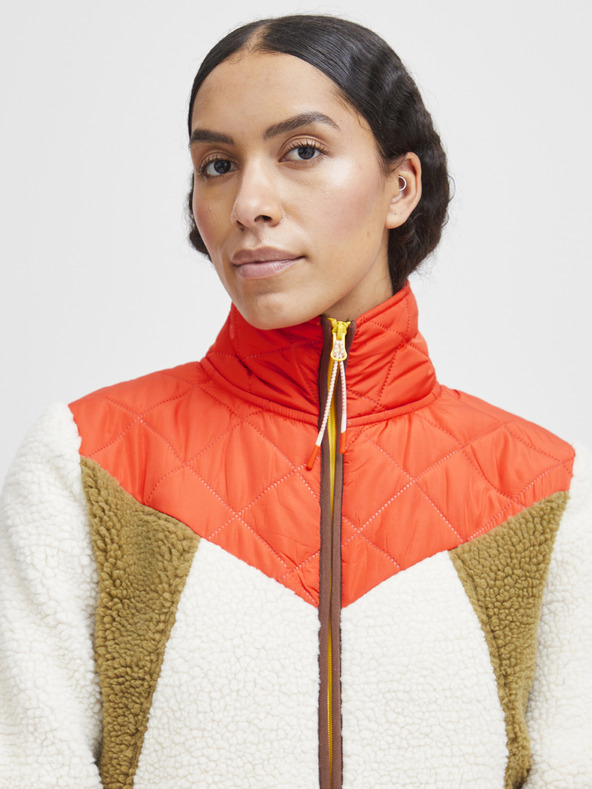 The Jogg Concept Krémovo-červená dámska bunda The Jogg Concept