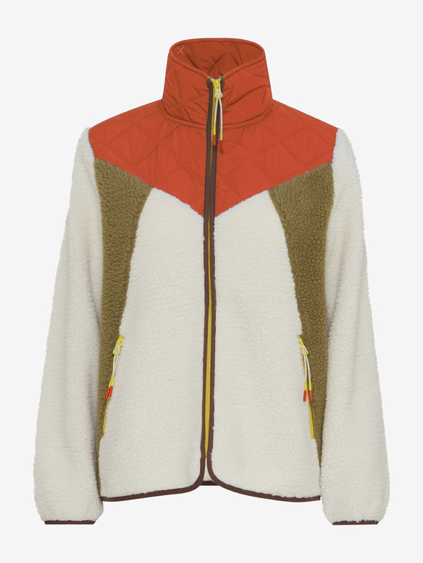 The Jogg Concept Krémovo-červená dámska bunda The Jogg Concept