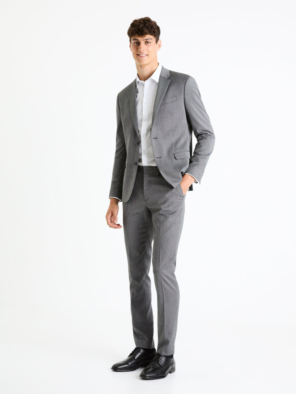 Celio Šedé pánske nohavice Celio Fobicol