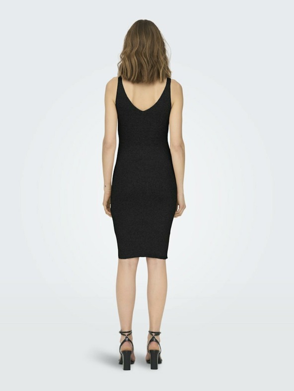 ONLY Čierne dámske šaty s rukávmi ONLY Lina