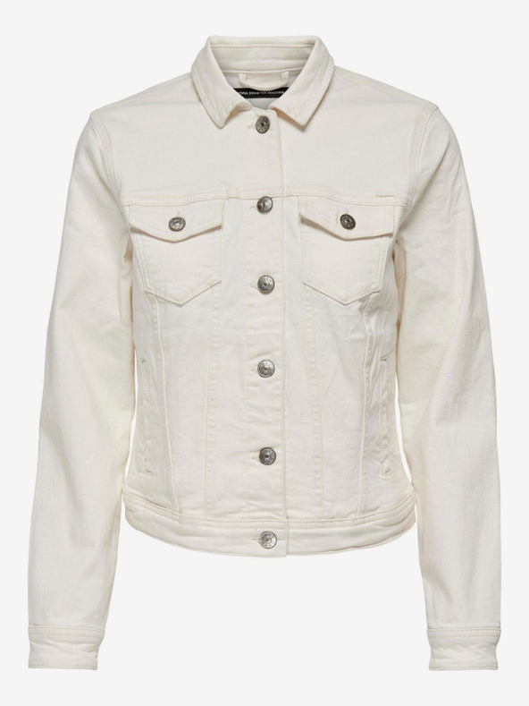 ONLY Krémová dámska džínsová bunda ONLY Tia