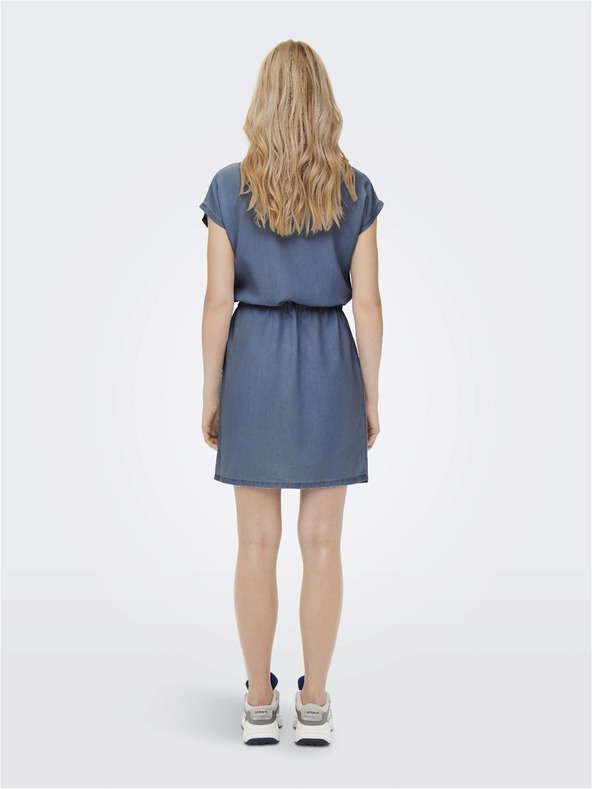 ONLY Modré dámske džínsové šaty ONLY Pema