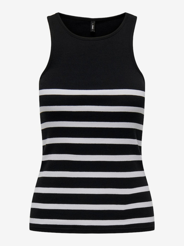 ONLY Čierne dámske pruhované tielko ONLY Kenya