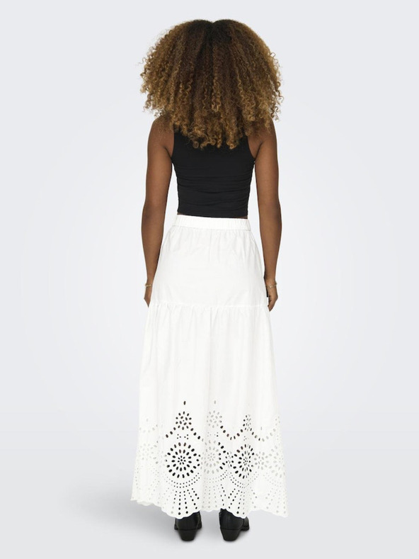 ONLY Biela dámska maxi sukňa ONLY Roxanne