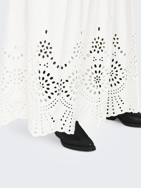 ONLY Biela dámska maxi sukňa ONLY Roxanne