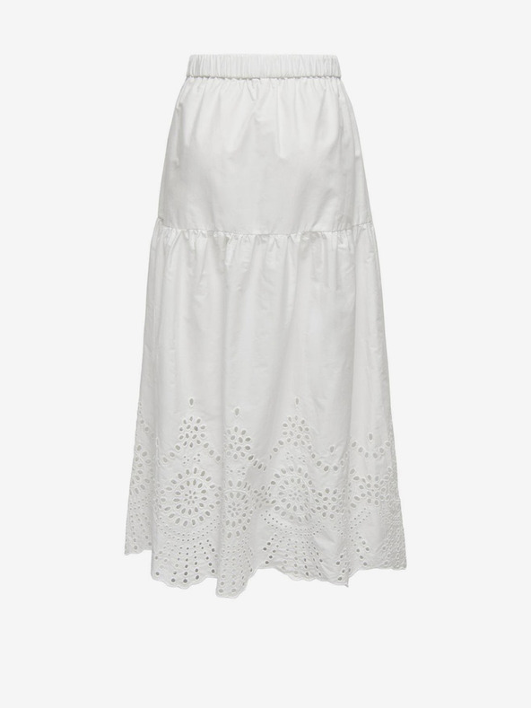 ONLY Biela dámska maxi sukňa ONLY Roxanne