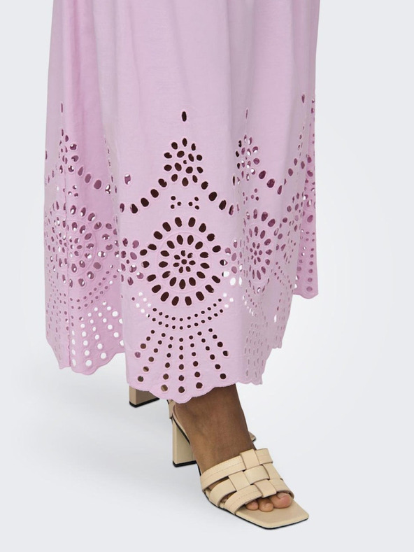 ONLY Svetloružová dámska maxi sukňa ONLY Roxanne