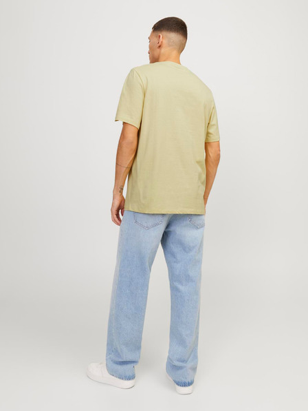 Jack & Jones Žlté pánske tričko Jack & Jones Summer