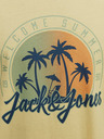 Jack & Jones Žlté pánske tričko Jack & Jones Summer