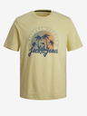 Jack & Jones Žlté pánske tričko Jack & Jones Summer