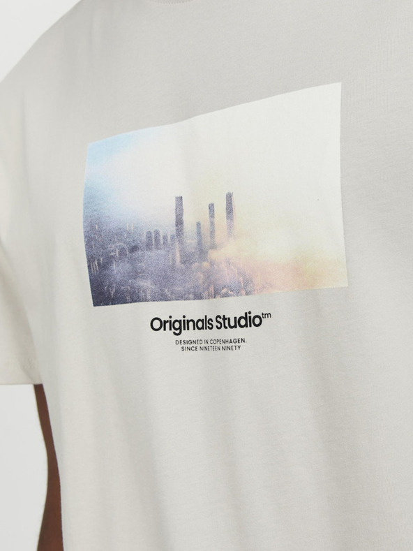 Jack & Jones Jack & Jones Vesterbro béžová pánska košeľa