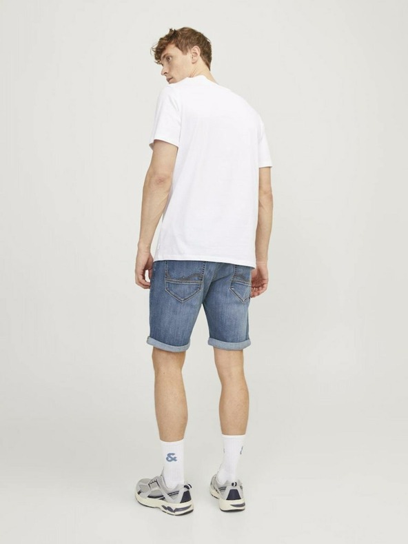 Jack & Jones Modré pánske džínsové šortky Jack & Jones Rick