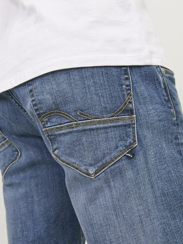 Jack & Jones Modré pánske džínsové šortky Jack & Jones Rick