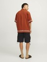 Jack & Jones Čierne pánske kargo šortky Jack & Jones Cole