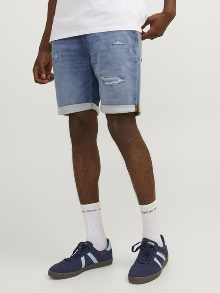 Jack & Jones Modré pánske džínsové šortky Jack & Jones Rick