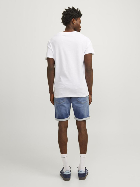 Jack & Jones Modré pánske džínsové šortky Jack & Jones Rick
