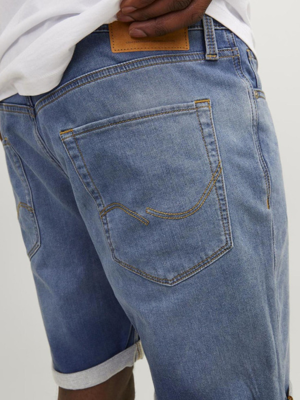 Jack & Jones Modré pánske džínsové šortky Jack & Jones Rick