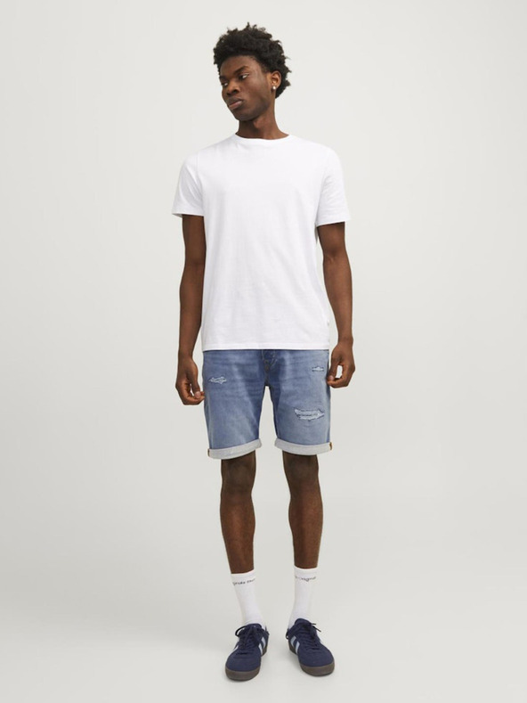 Jack & Jones Modré pánske džínsové šortky Jack & Jones Rick