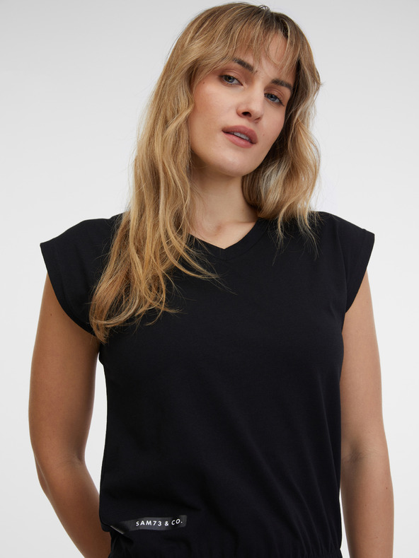 Sam 73 Čierne dámske šaty SAM 73 Eugenia