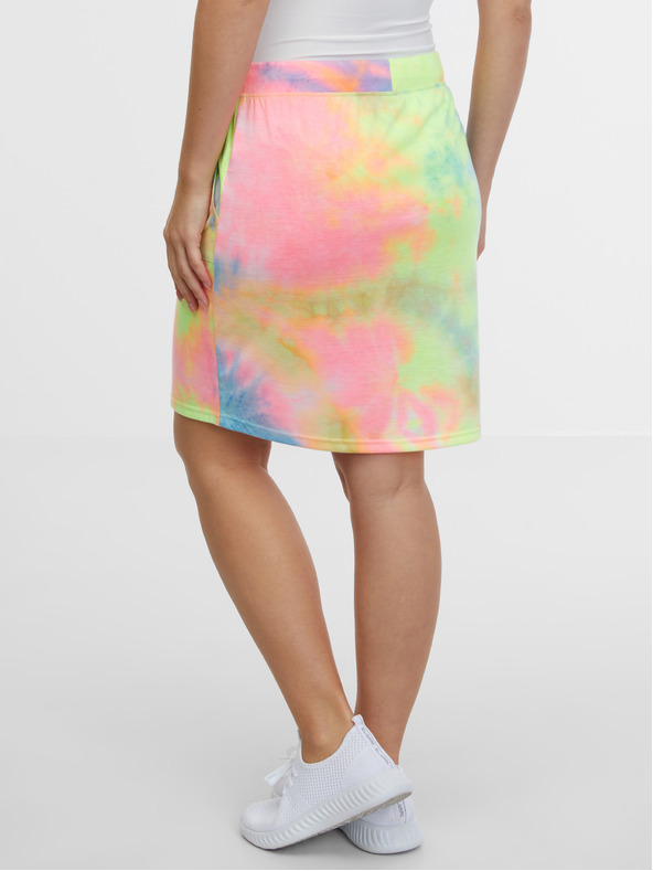 Sam 73 Modro-ružová vzorovaná dámska sukňa SAM 73 Tiara