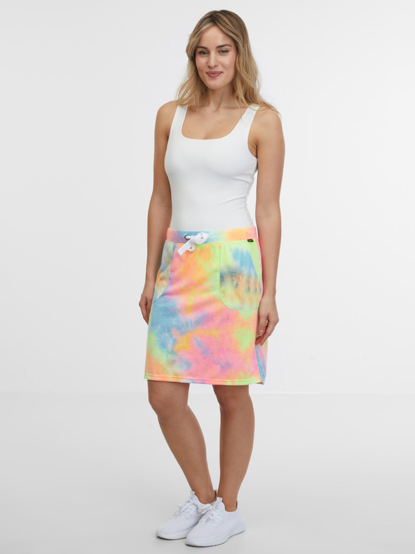 Sam 73 Modro-ružová vzorovaná dámska sukňa SAM 73 Tiara