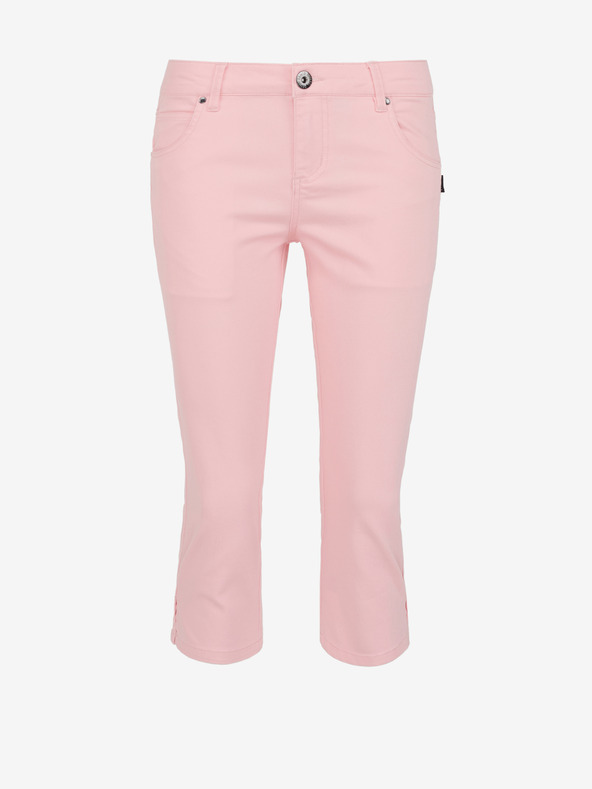 Sam 73 Svetloružové dámske trojštvrťové slim fit džínsy SAM 73 Amara