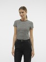 AWARE by VERO MODA Bielo-čierne dámske pruhované tričko AWARE by VERO MODA