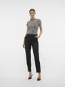 AWARE by VERO MODA Bielo-čierne dámske pruhované tričko AWARE by VERO MODA