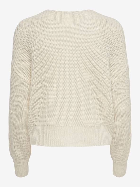 Jacqueline de Yong JDY Justy Krémový dámsky kardigán