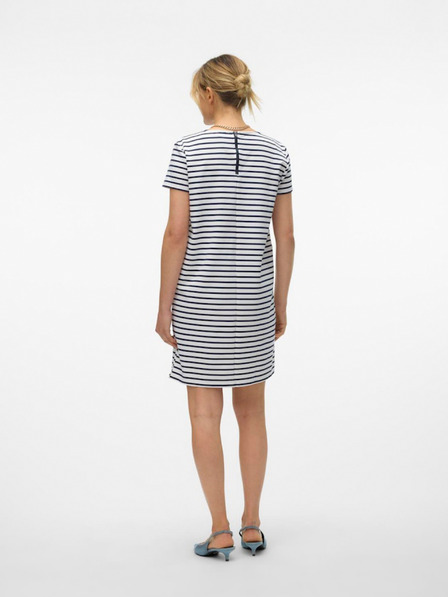 Vero Moda Modro-biele dámske pruhované šaty Vero Moda Abby