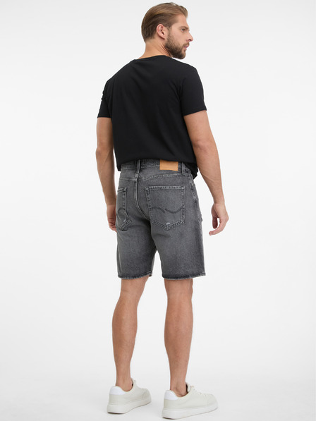 Jack & Jones Tmavosivé pánske džínsové šortky Jack & Jones Tony