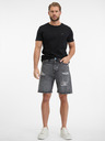 Jack & Jones Tmavosivé pánske džínsové šortky Jack & Jones Tony