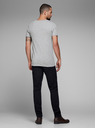 Jack & Jones Svetlošedé pruhované tričko Jack & Jones Basic