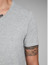 Jack & Jones Svetlošedé pruhované tričko Jack & Jones Basic