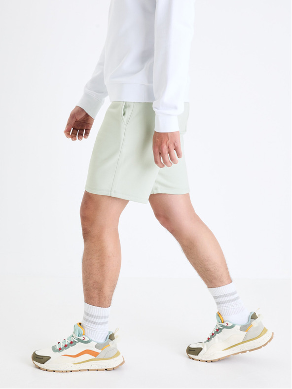 Celio Svetlozelené pánske tepláky Celio Toshort