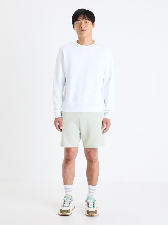 Celio Svetlozelené pánske tepláky Celio Toshort