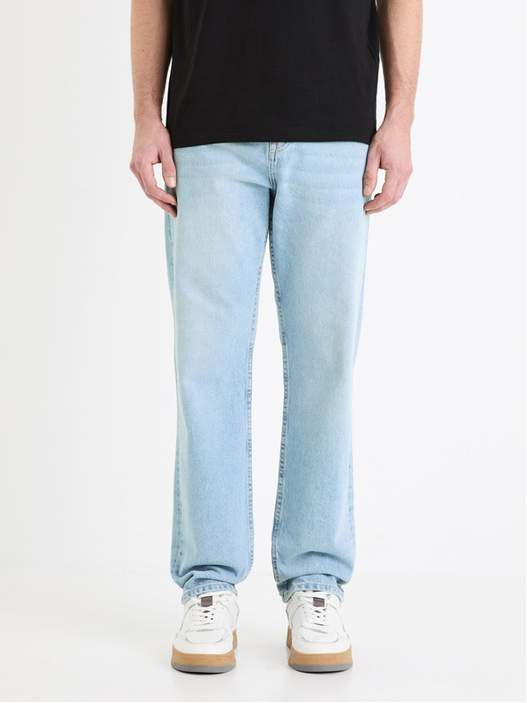 Celio Svetlomodré pánske džínsy Celio C15 straight Fodroit 30