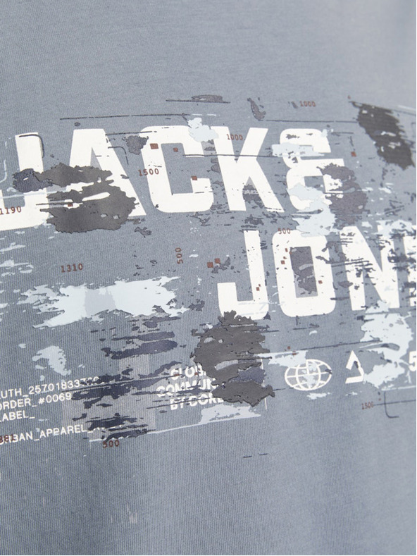 Jack & Jones Šedé pánske tričko Jack & Jones