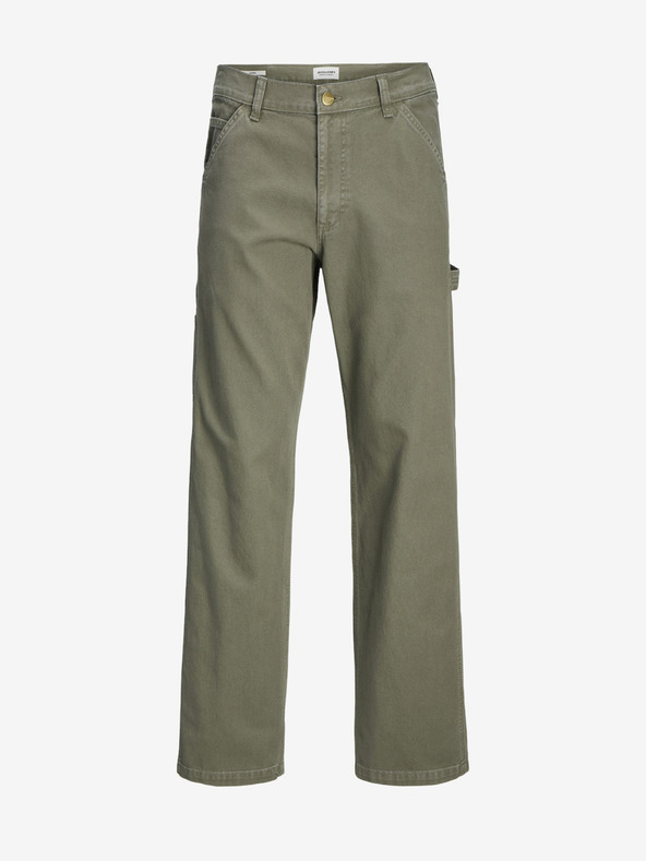 Jack & Jones Khaki pánske nohavice Jack & Jones Eddie
