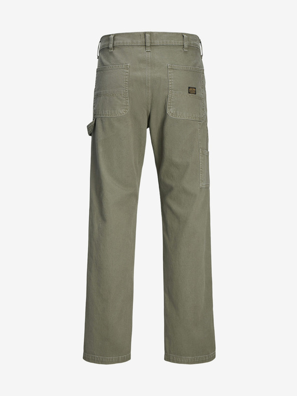 Jack & Jones Khaki pánske nohavice Jack & Jones Eddie
