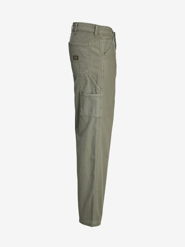 Jack & Jones Khaki pánske nohavice Jack & Jones Eddie
