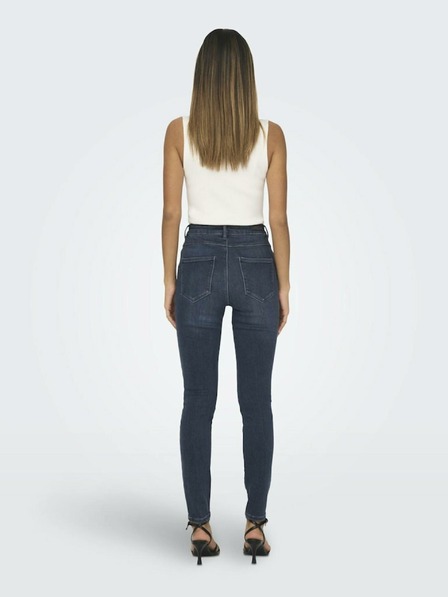 ONLY Tmavomodré dámske skinny džínsy ONLY Mila