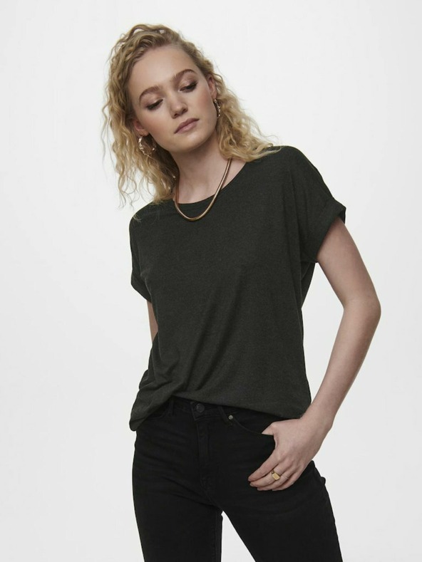 ONLY Tmavosivé dámske tričko ONLY