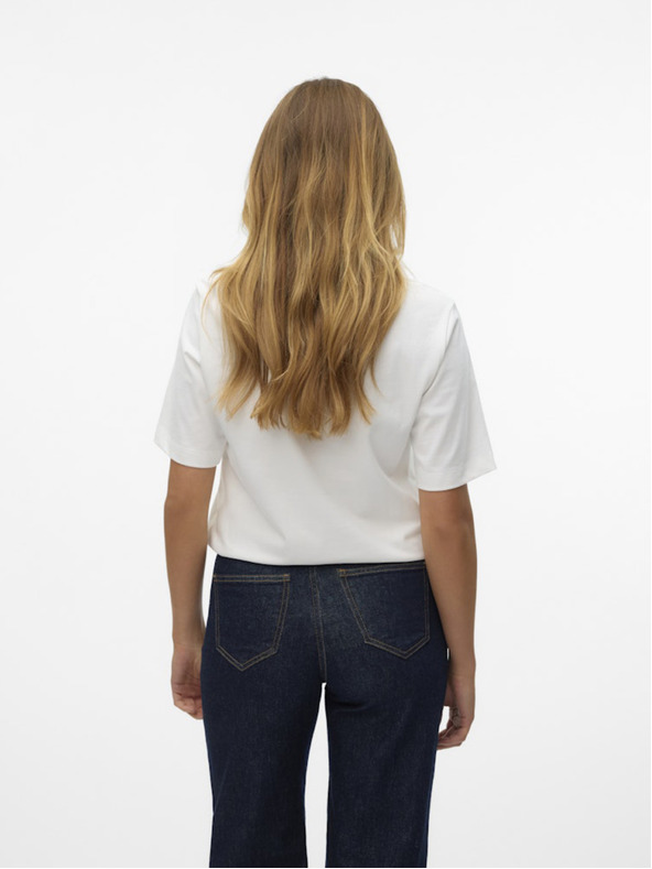 Vero Moda Biele dámske tričko Vero Moda Demi
