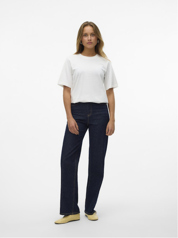 Vero Moda Biele dámske tričko Vero Moda Demi